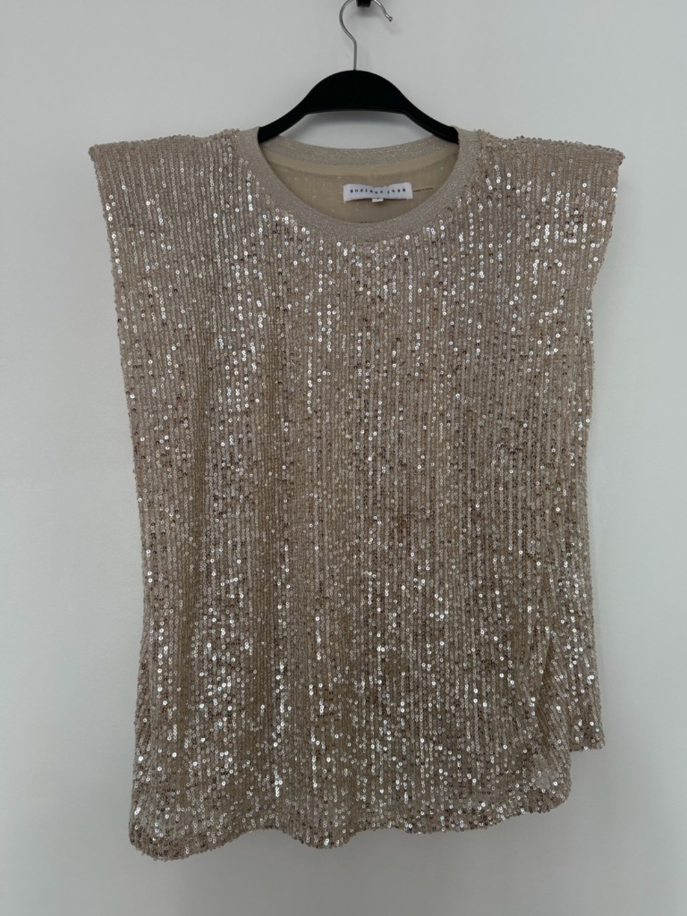 Anthropologie Endless Rose Sequin Top